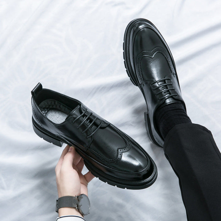 Herren Elegante Schnürschuhe aus hochwertigem Leder mit rutschfester Sohle Drune