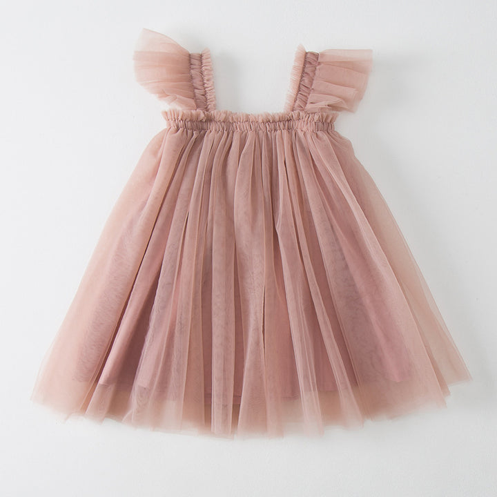 Damen Tüll Kleid Drune
