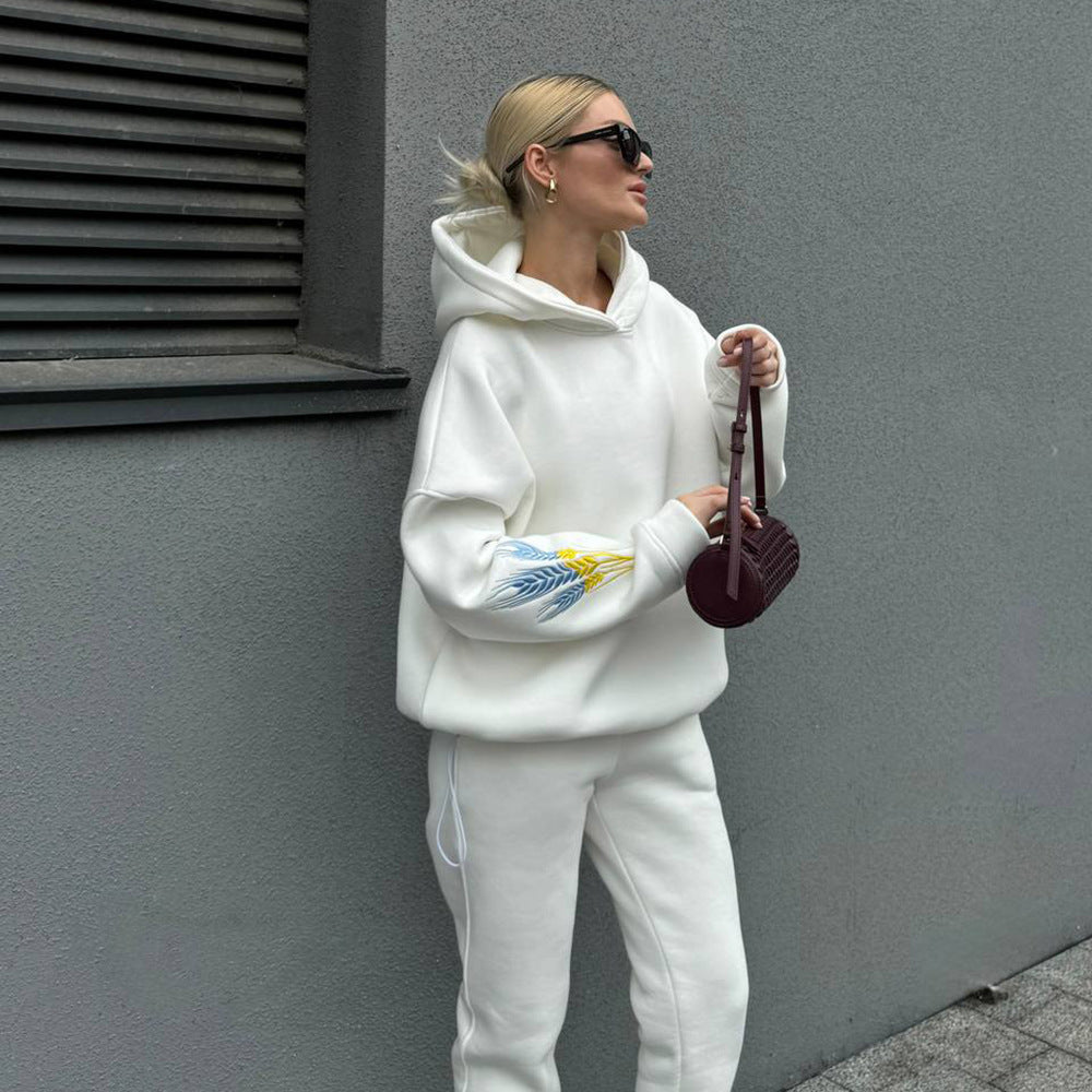 Damen Sportliches Set aus Hoodie und Jogginghose Drune