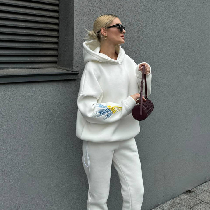 Damen Sportliches Set aus Hoodie und Jogginghose Drune