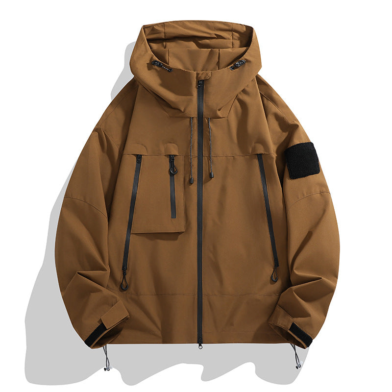 Drune | Herren Funktionswinddichte Cargo Jacke