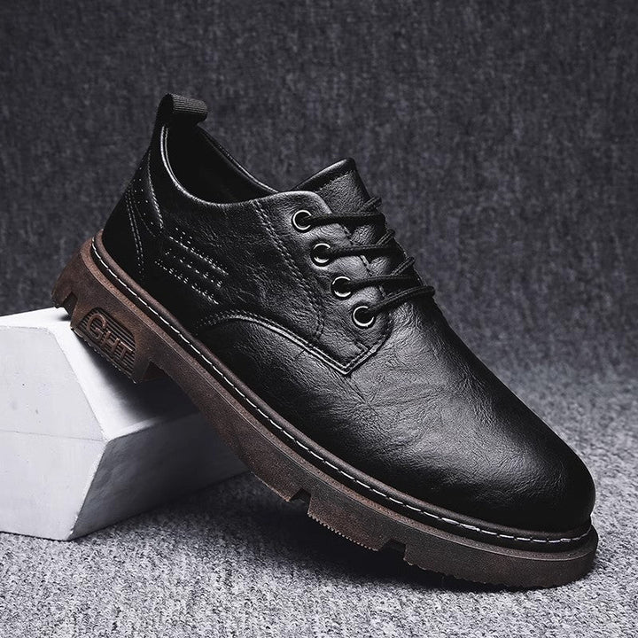 Herren Schnürschuhe aus hochwertigem Leder mit rutschfester Sohle Drune