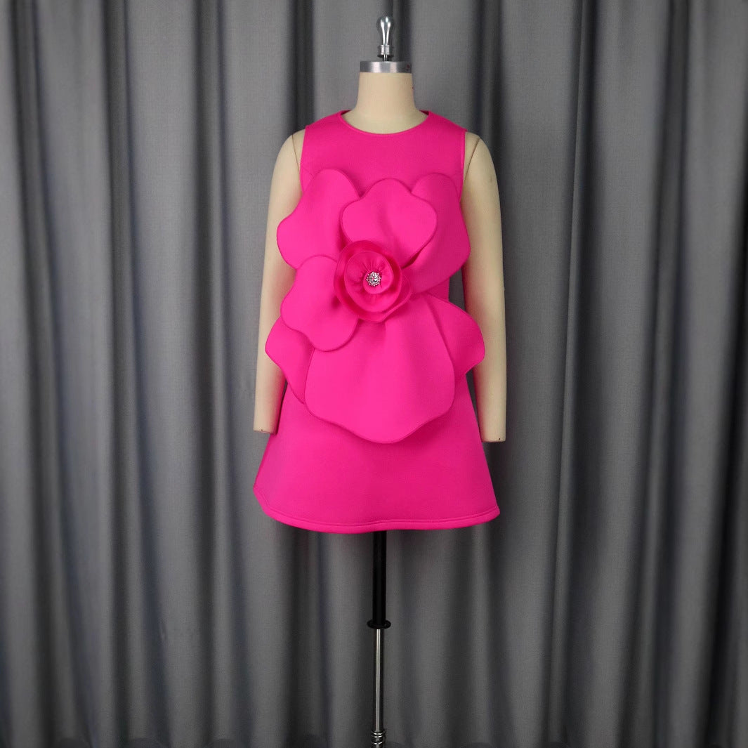 Damen Modisches Blumenkleid Drune
