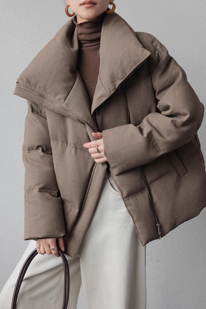 Damen Modischer Oversized Daunenjacke Drune