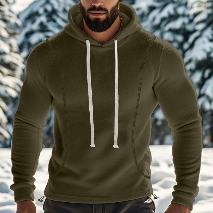 Herren bequemer Kapuzenpullover aus Kuschelmaterial Drune