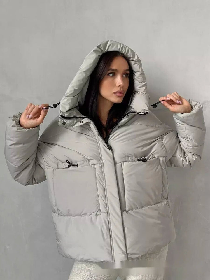 Damen Sportliche Winterjacke mit hohem Kragen und praktischen Taschen Drune