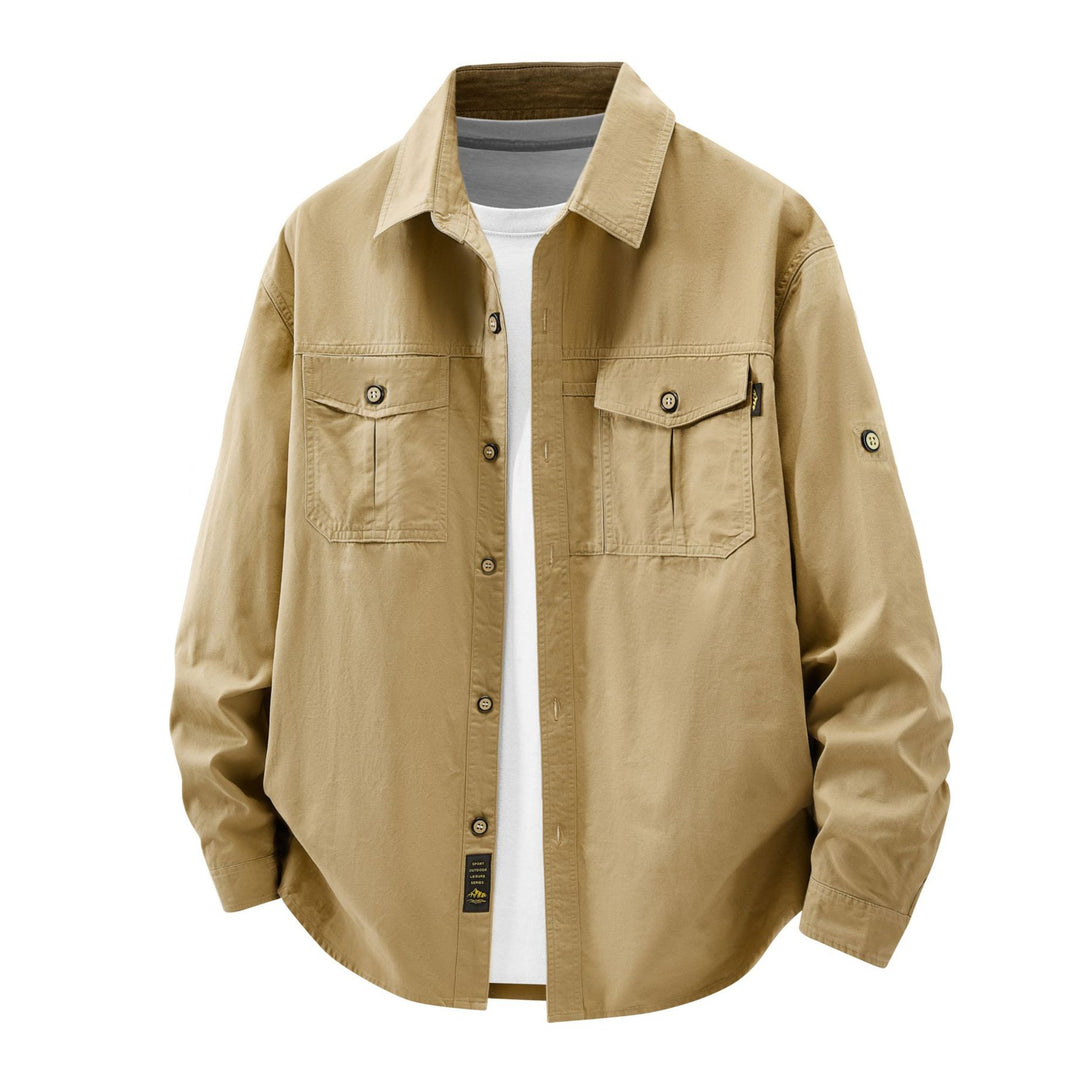 Herren Lässige Hemdjacke mit praktischen Taschen Drune
