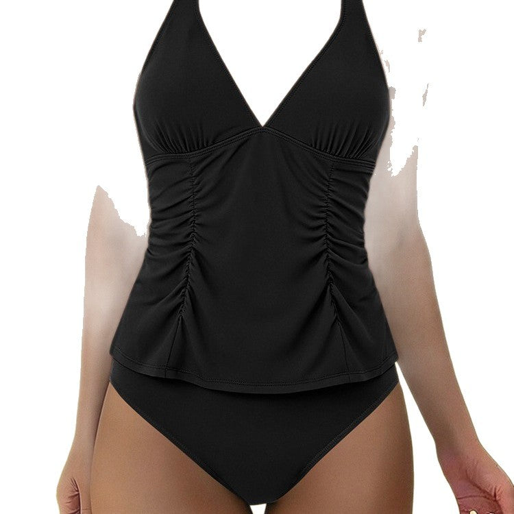 Damen Tankini-Set mit schmeichelndem Oberteil und hochgeschnittenem Slip Drune
