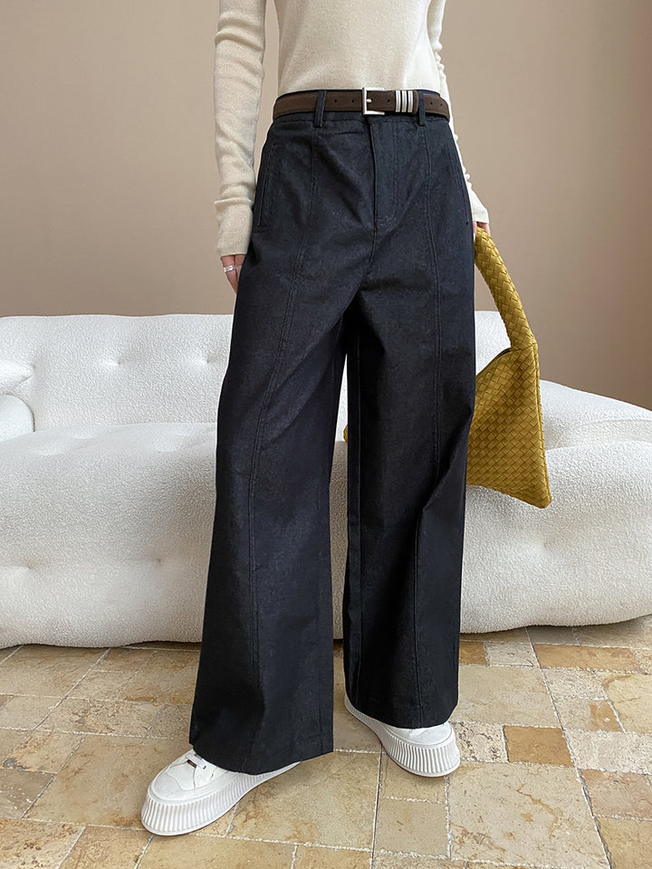 Damen lässige Denimjacke mit entspanntem Schnitt und praktischen Taschen Drune