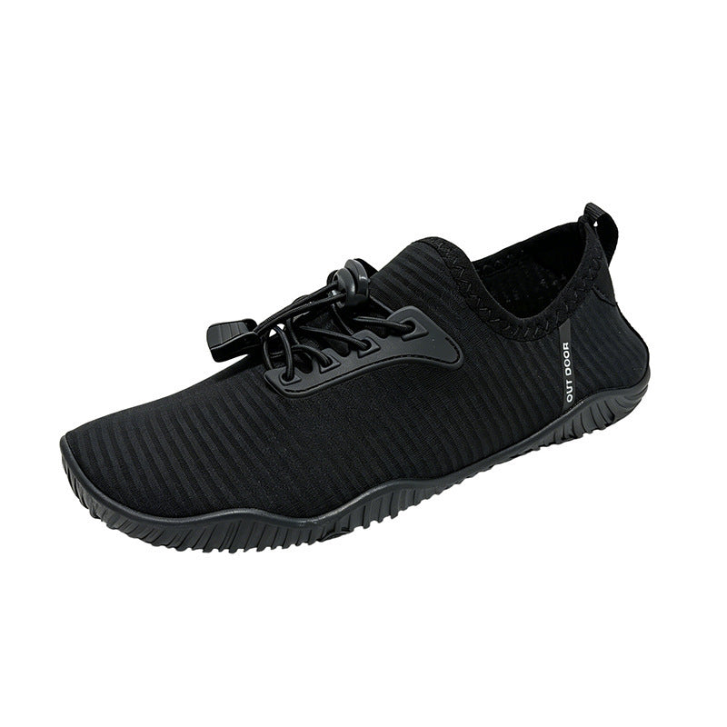 Damen Atmungsaktive Strick-Freizeitschuhe mit rutschfester Flexsohle und Schnell-Lacing Drune