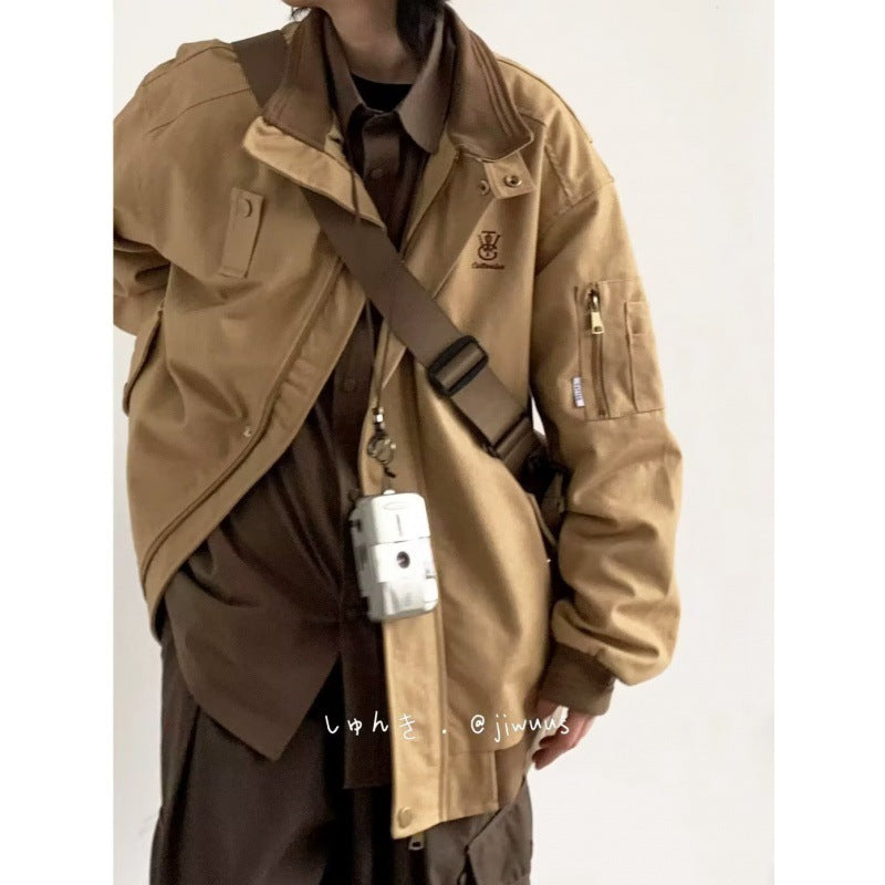 Unisex modische Utility-Jacke mit praktischen Taschen Drune