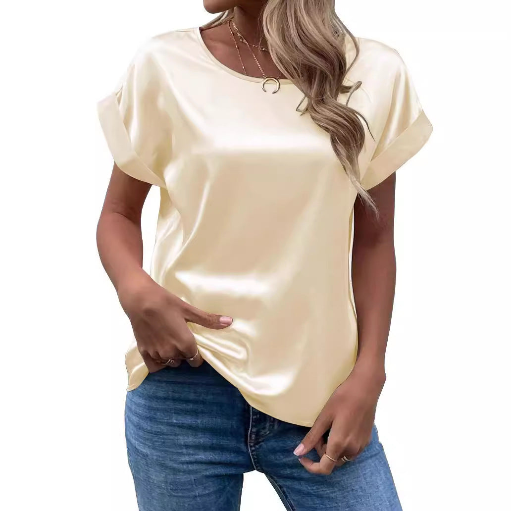 Damen Satinbluse Drune