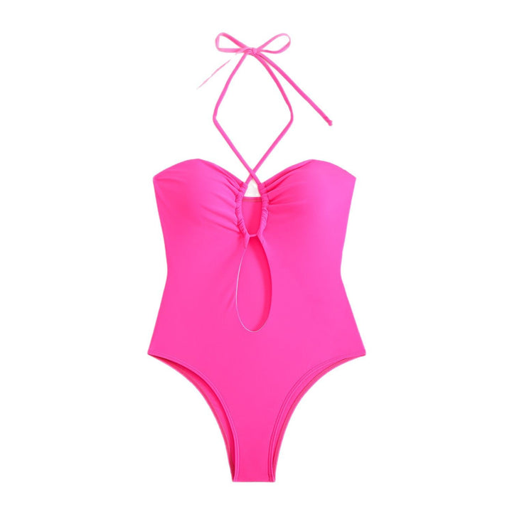 Damen Schicker Badeanzug mit Knotendetail Drune