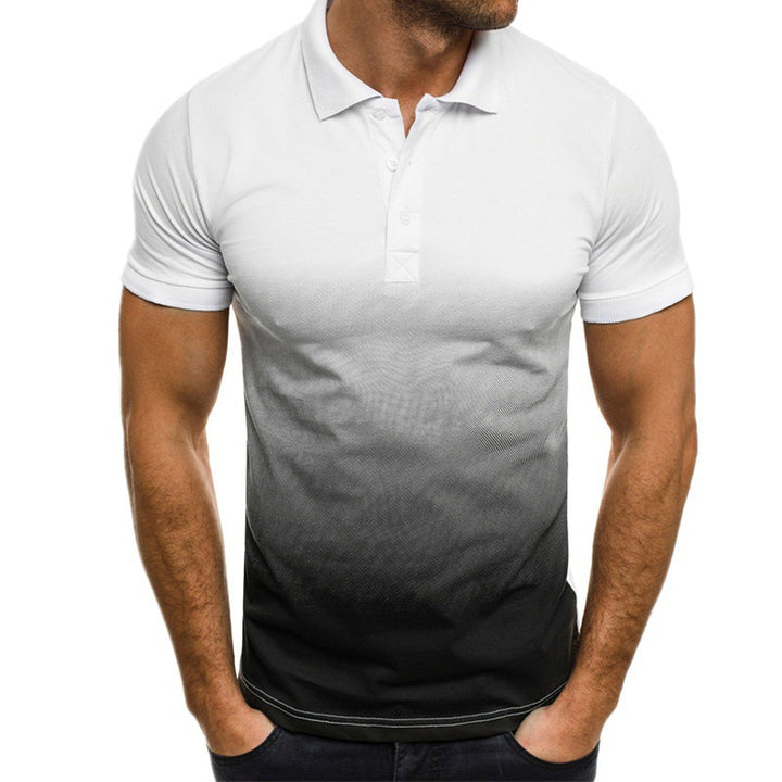 Herren Poloshirt mit elegantem Farbverlauf und modernem Design Drune
