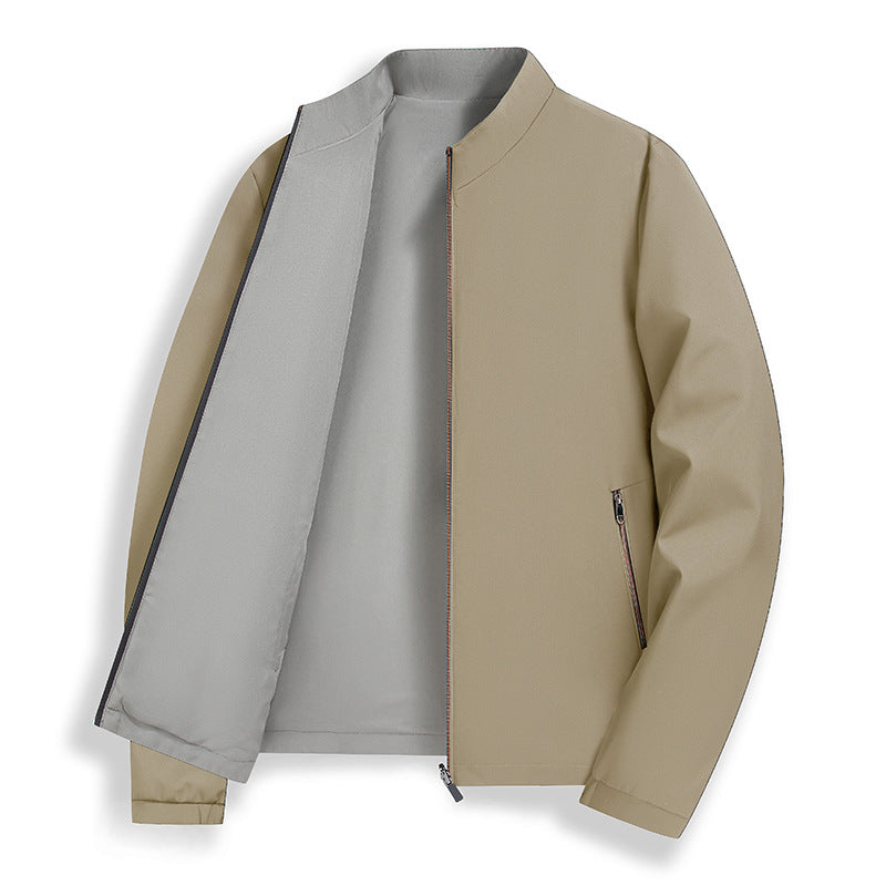 Herren elegante Übergangsjacke mit praktischem Stehkragen und seitlichen Reißverschlusstaschen Drune