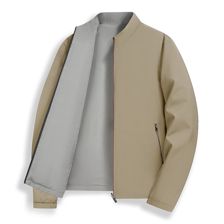 Herren elegante Übergangsjacke mit praktischem Stehkragen und seitlichen Reißverschlusstaschen Drune