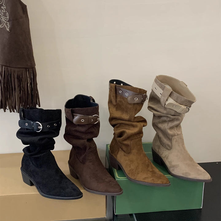 Damen Modische Stiefel Drune