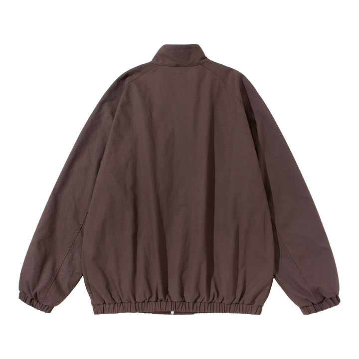 Unisex Kurz geschnittener Boxy‑Blouson mit Stehkragen, Kragenriegel und elastischem Saum Drune