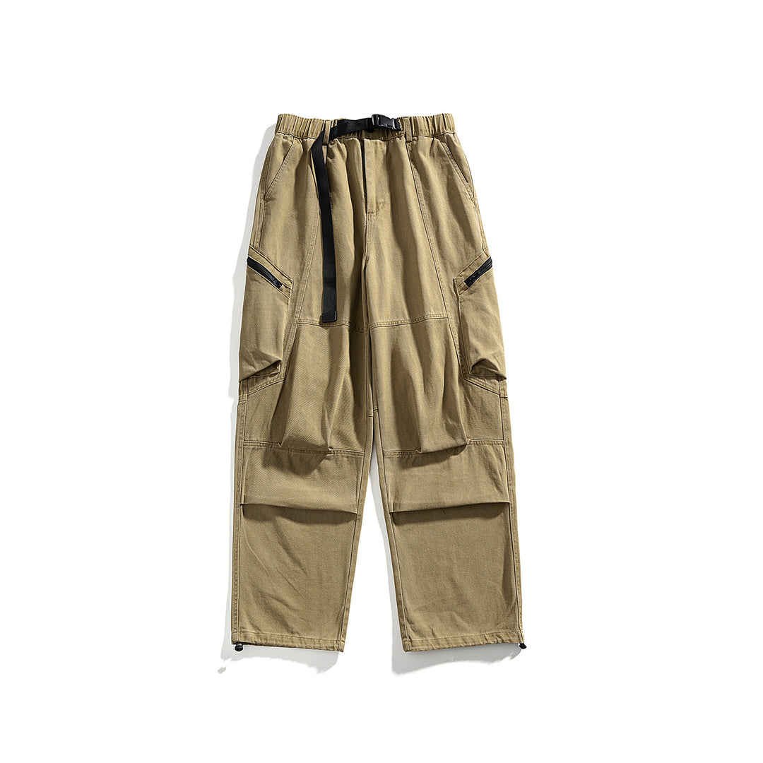 Herren Cargo-Hose mit elastischem Bund, multifunktionalen Taschen und verstellbarem Saum Drune