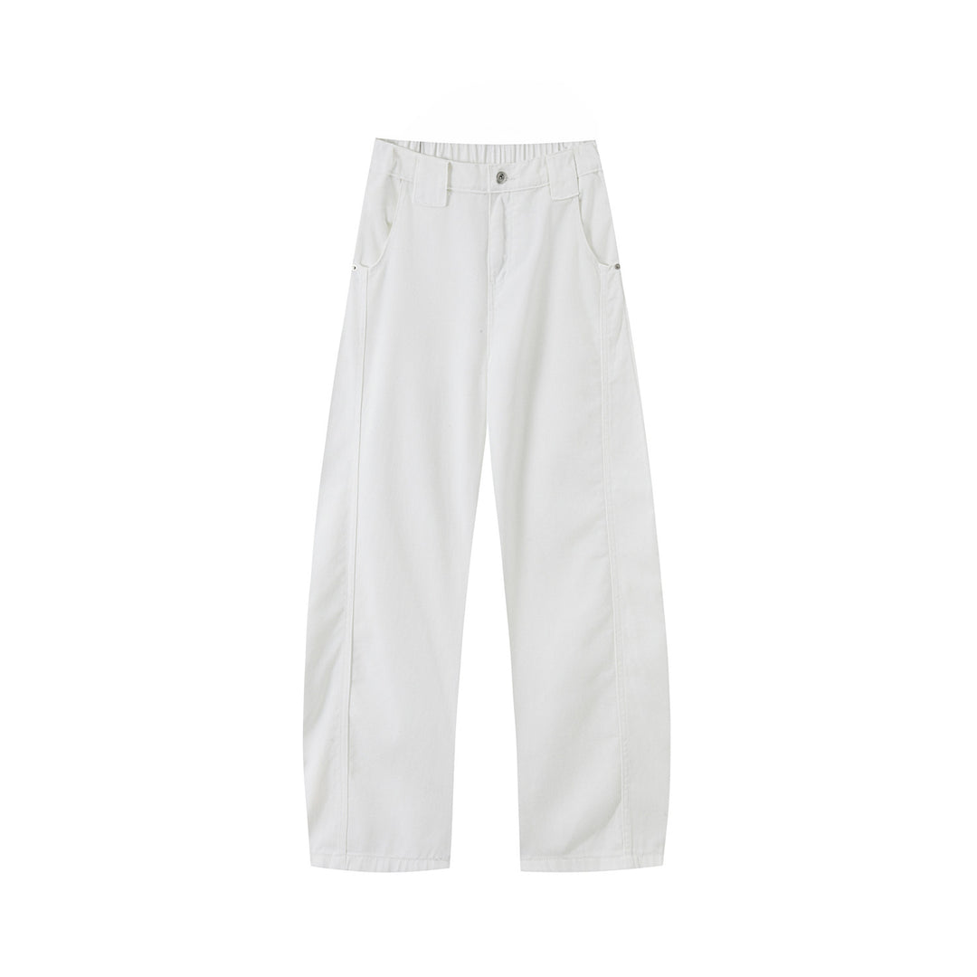 Damen Weit geschnittene High-Waist Hose Drune