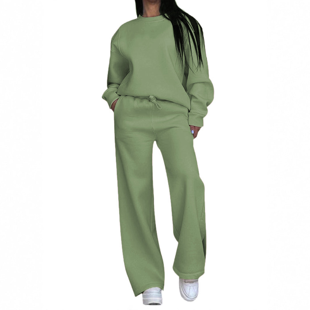 Damen nan lässiges Oversize Sweatshirt und weite Jogginghose Set Drune