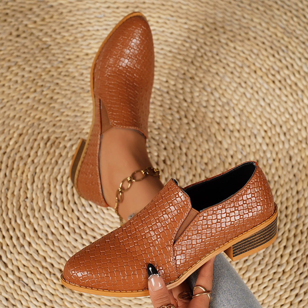 Damen Elegante Slipper mit Struktur-Design Drune