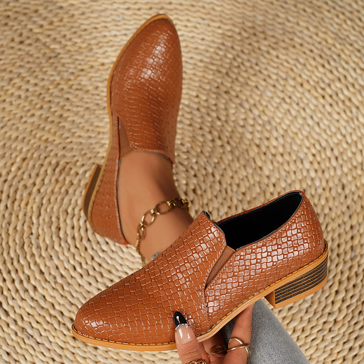 Damen Elegante Slipper mit Struktur-Design Drune