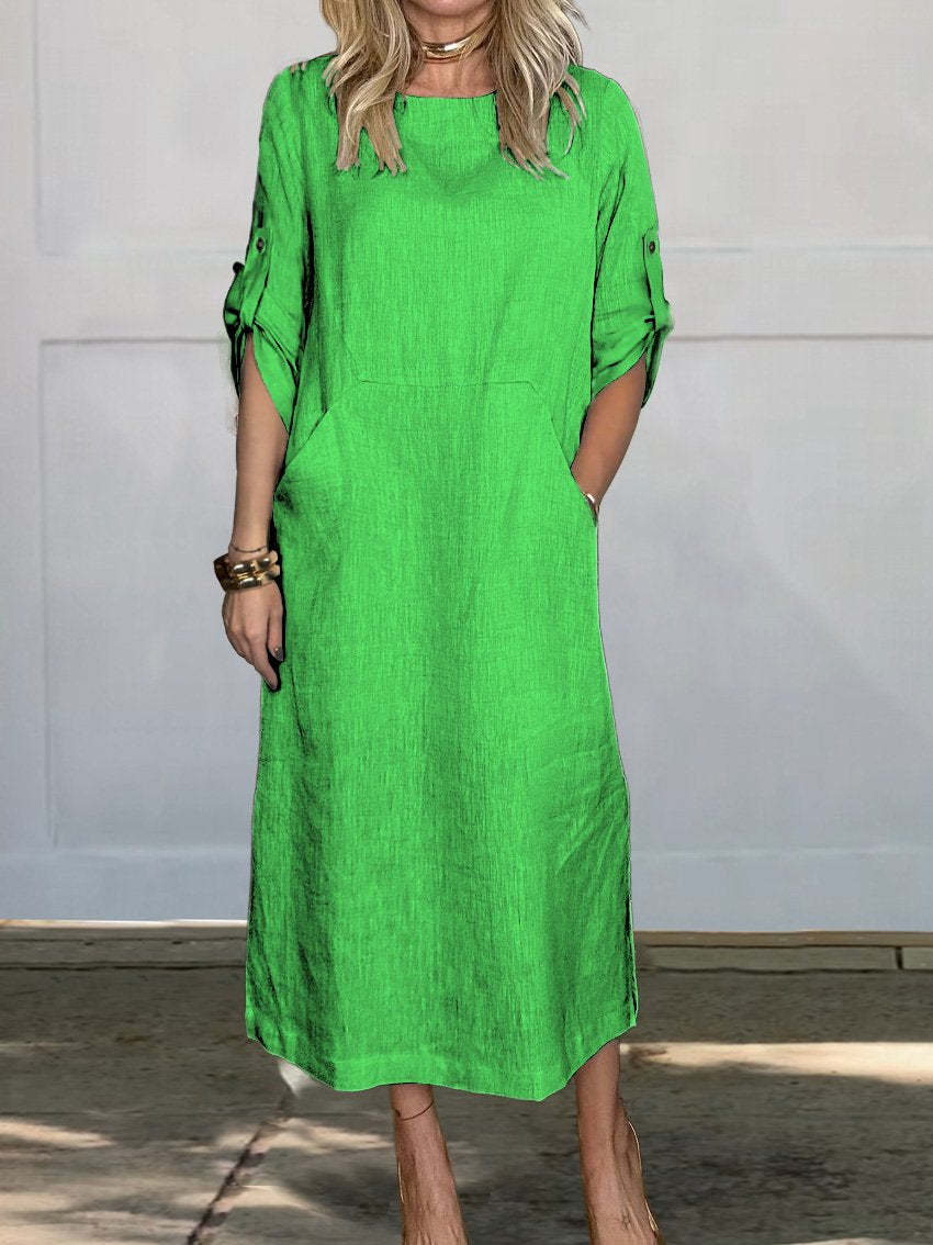 Damen Leichte Sommerkleid Drune