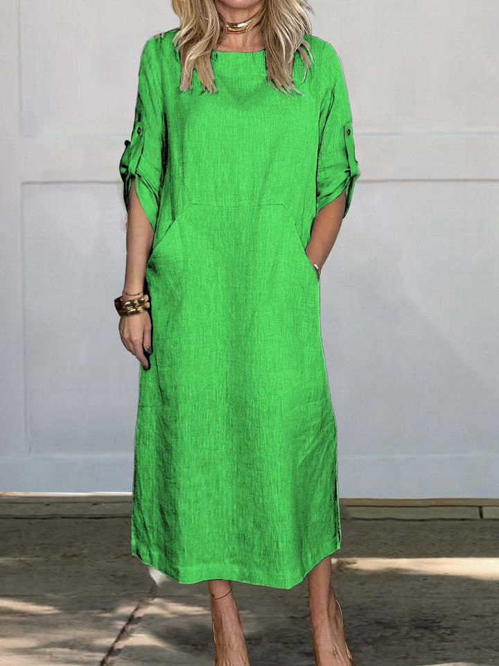 Damen Leichte Sommerkleid Drune