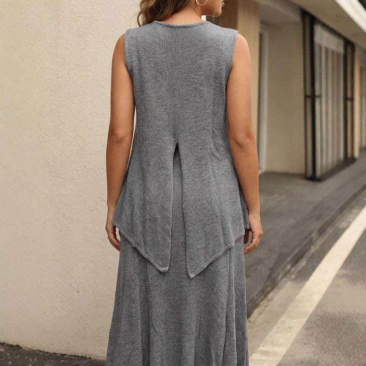 Damen lässiges Tragekleid aus leichtem Strickmaterial Drune