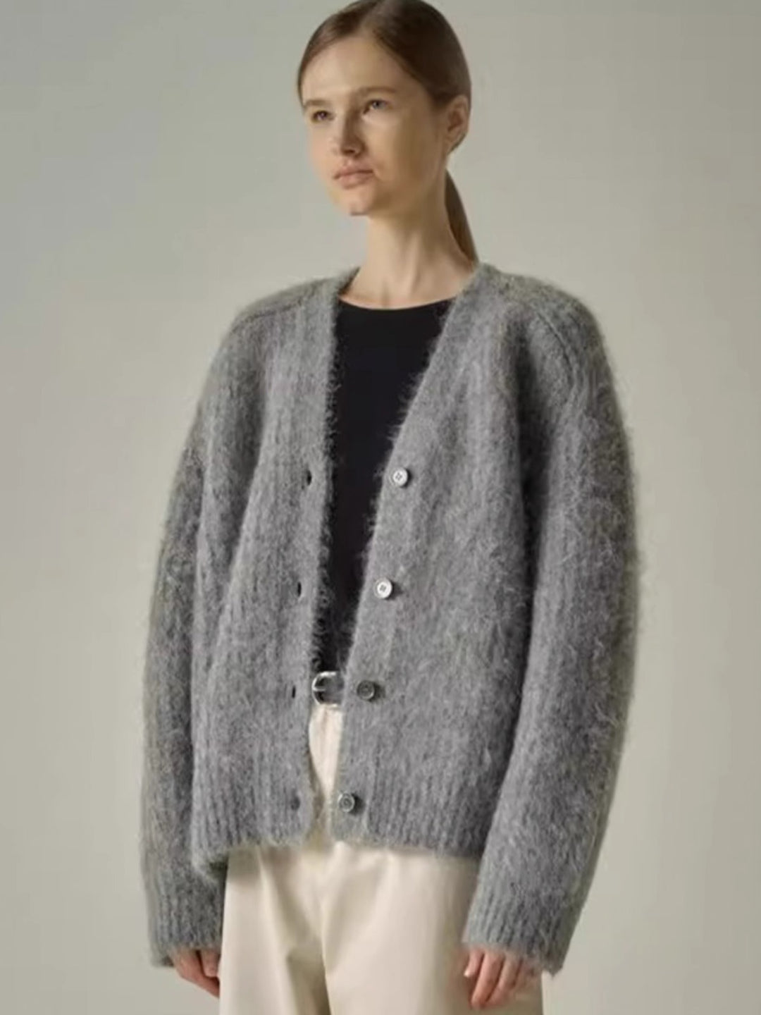 Damen Kuschelige Strickjacke Drune