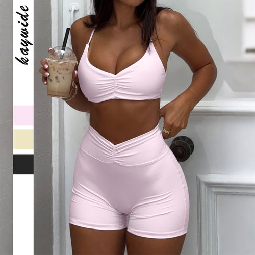 Damen Sport-Bikini-Set mit hoch geschnittenem Höschen und raffinierten Rüschendetails Drune