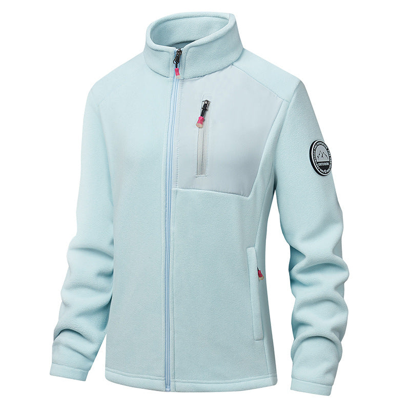 Herren Bequeme Fleecejacke mit Stehkragen Drune