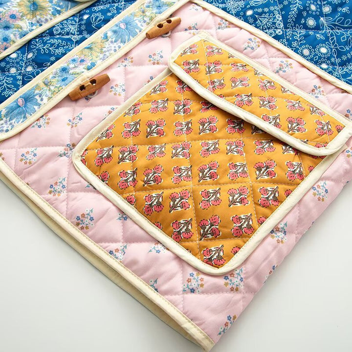 Damen gefütterte Patchwork-Jacke mit praktischen Taschen Drune