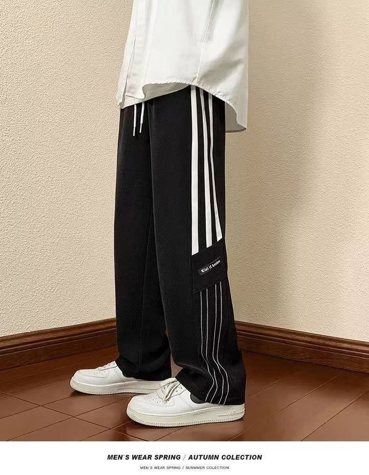 Herren Sportliche Freizeithose mit modernen Seitendetails Drune