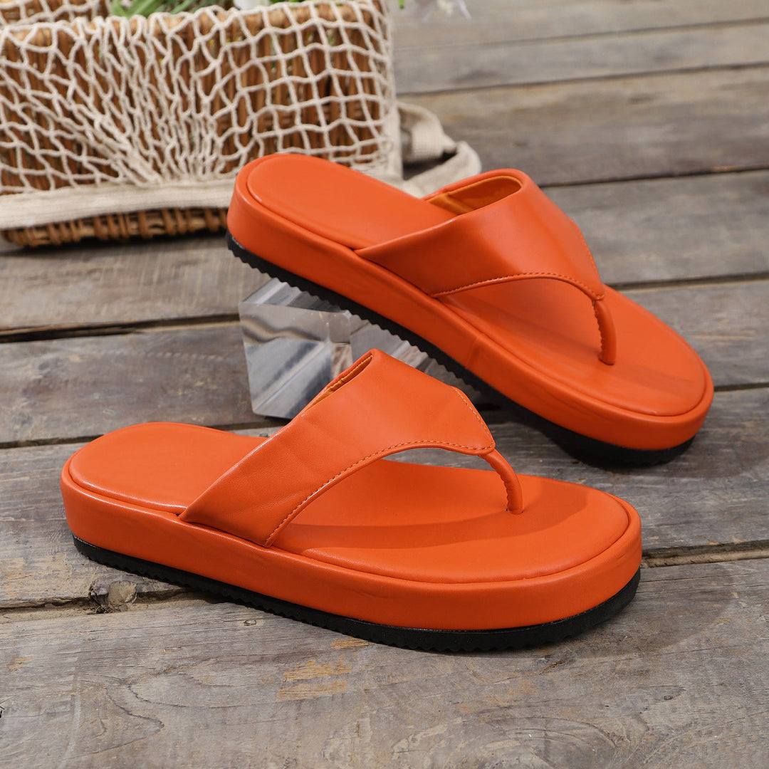 Damen Komfortable Zehensandalen mit ergonomischem Fußbett und rutschfester Sohle Drune