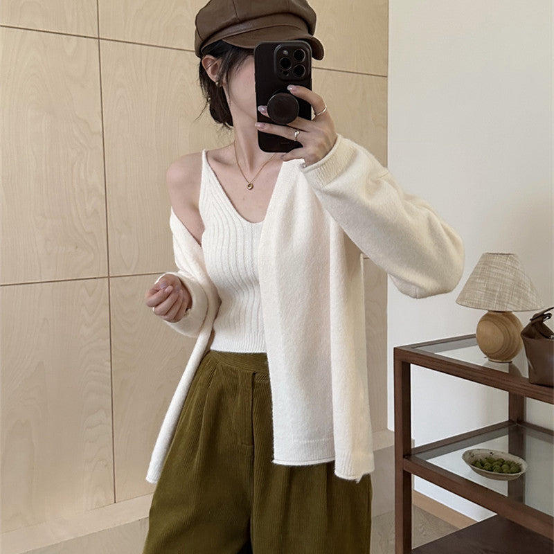 Damen Strickjacke mit lässigem Schnitt und weichem Material Drune