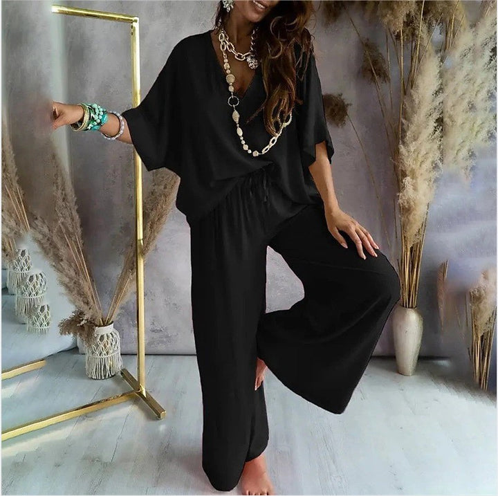 Damen Casual Chic Loungewear Set Drune