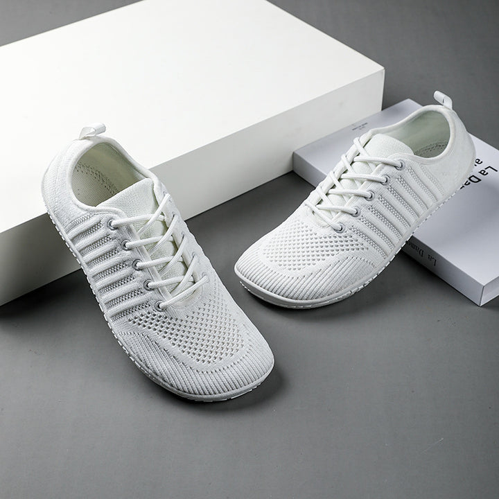 Unisex nan atmungsaktive Strick-Sneaker mit Gedächtnisschaum-Innensohle und flexibler Gummi-Laufsohle Drune
