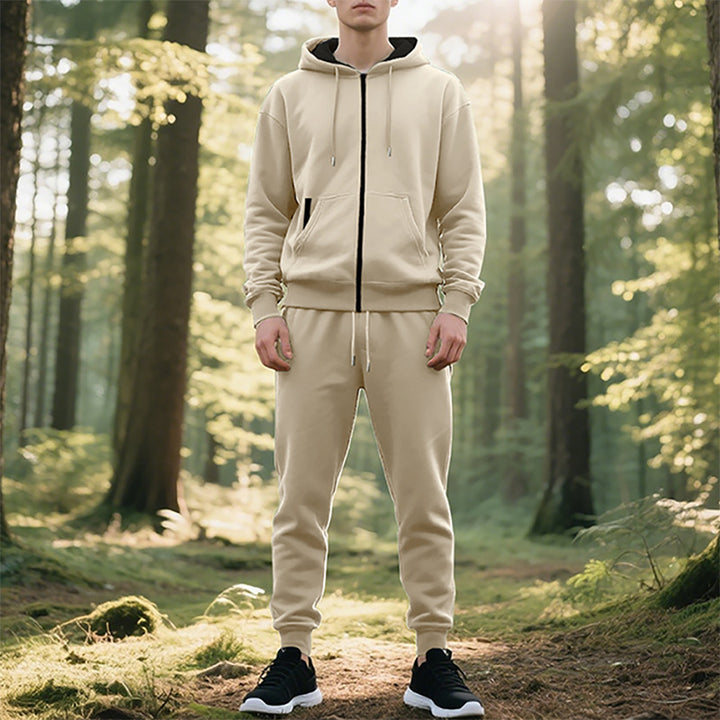 Herren sportlicher Hoodie und Jogginghose Set Drune