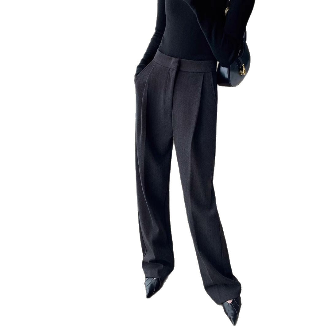 Damen Elegante Hoch taillierte Hose Drune