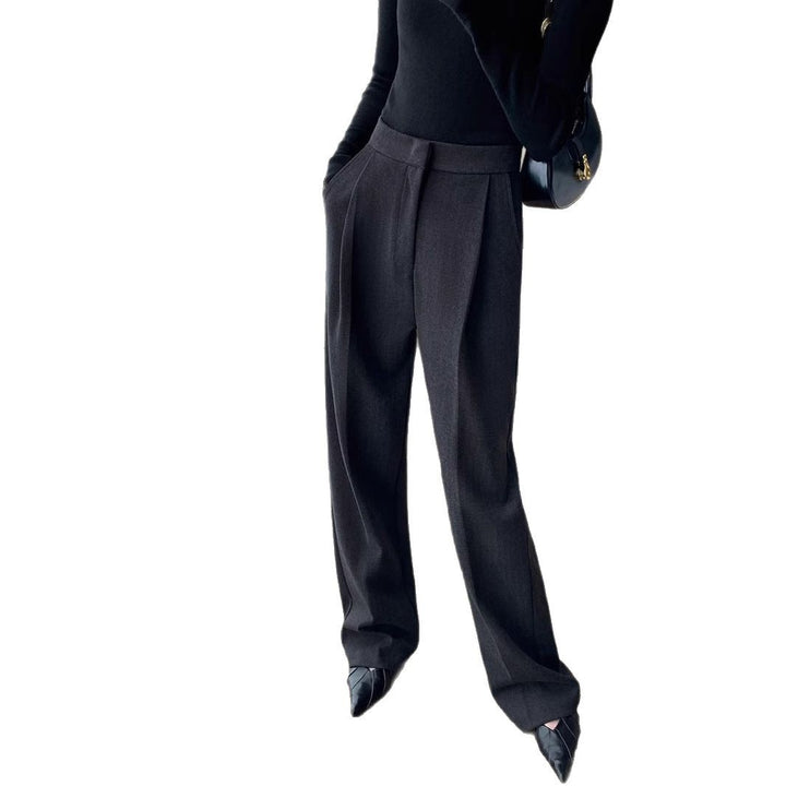 Damen Elegante Hoch taillierte Hose Drune