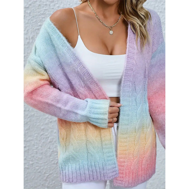 Damen Strickjacke im modernen Farbverlauf Drune