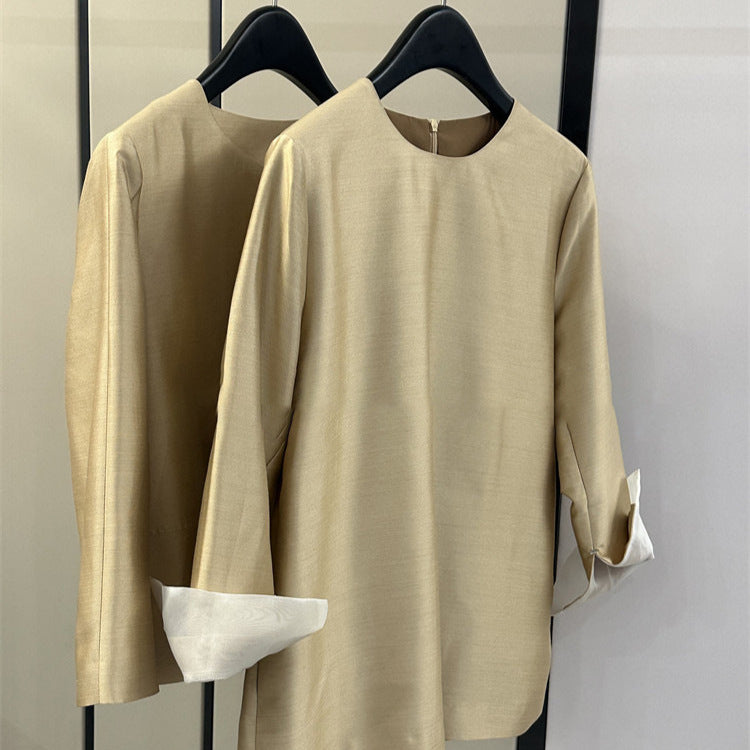Damen Elegante und luftige Bluse mit Struktur Drune