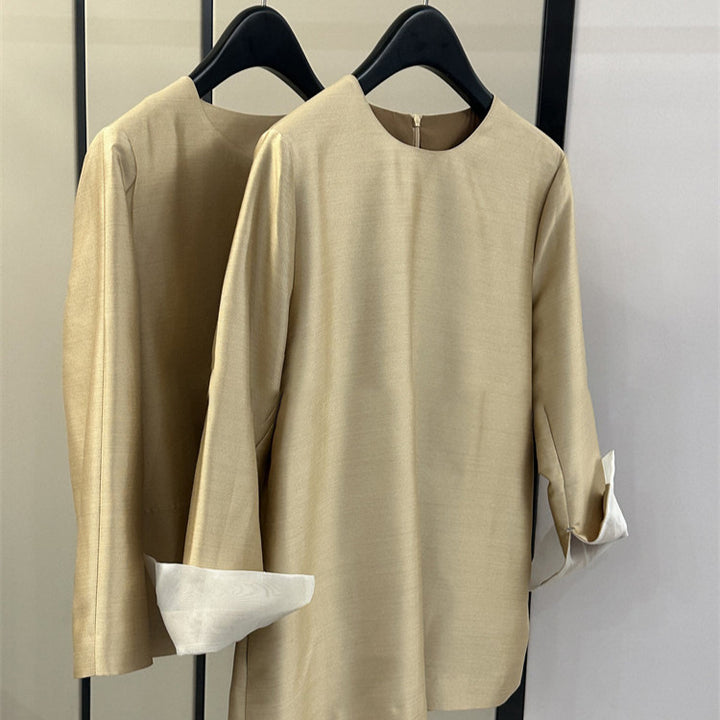 Damen Elegante und luftige Bluse mit Struktur Drune