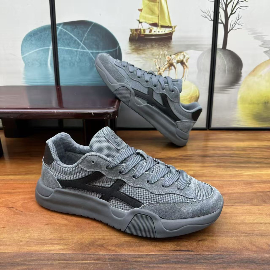 Herren Urbaner Casual-Sneaker aus Wildleder- und Mesh-Mix mit ergonomischer dämpfender Sohle Drune