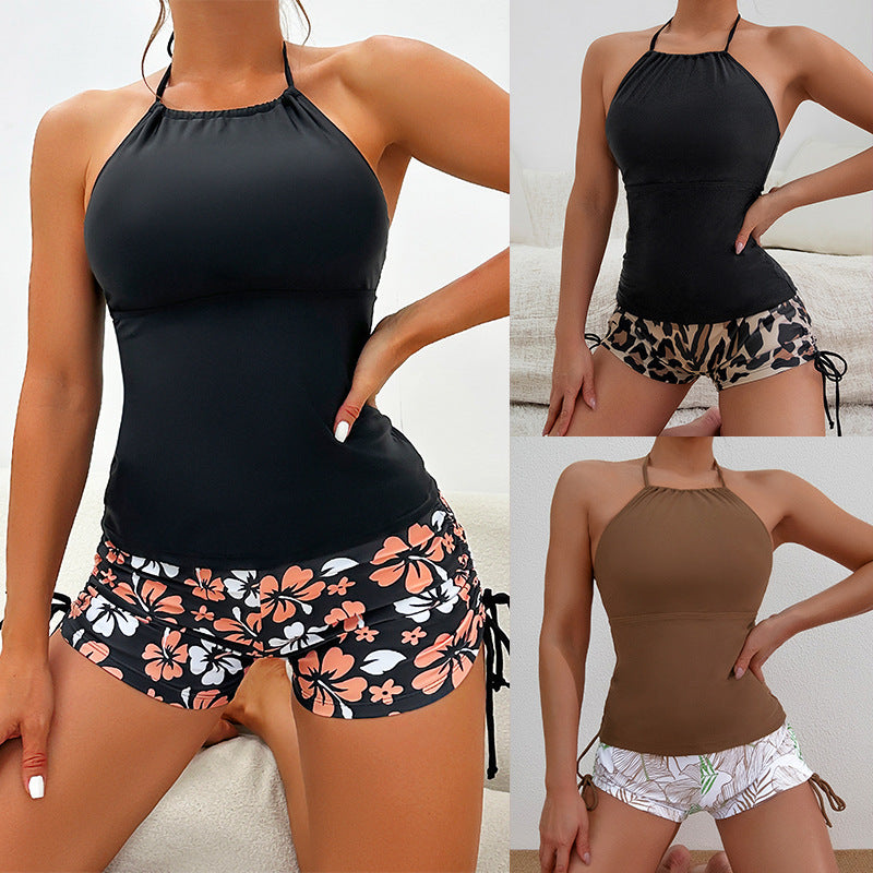 Damen Tankini-Set mit modernem Schnitt und verstellbaren Shorts Drune
