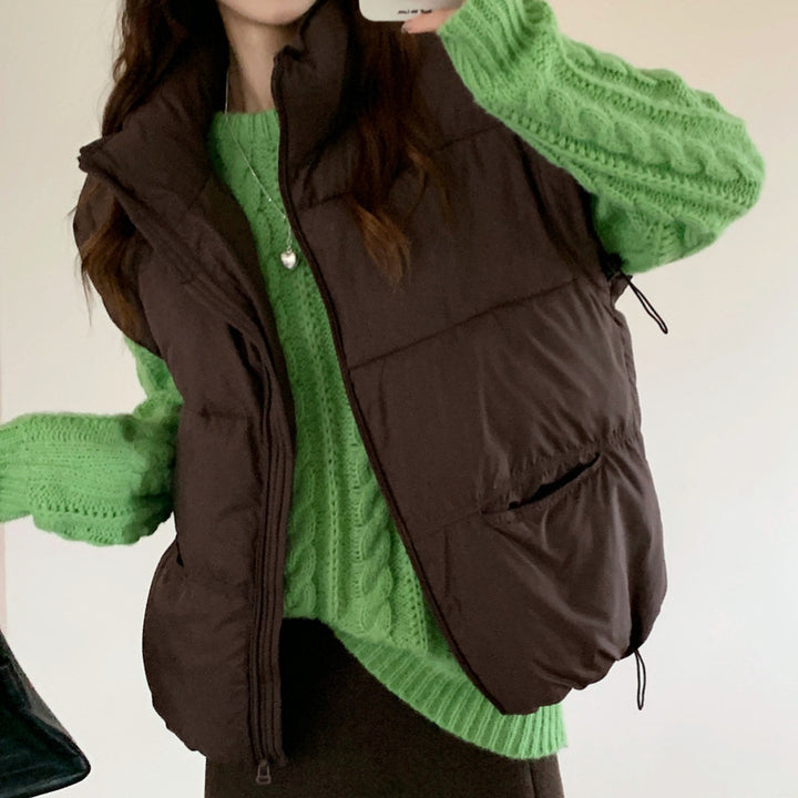 Damen Wattierte Freizeitjacke mit hohen Taschen und durchgehendem Reißverschluss Drune