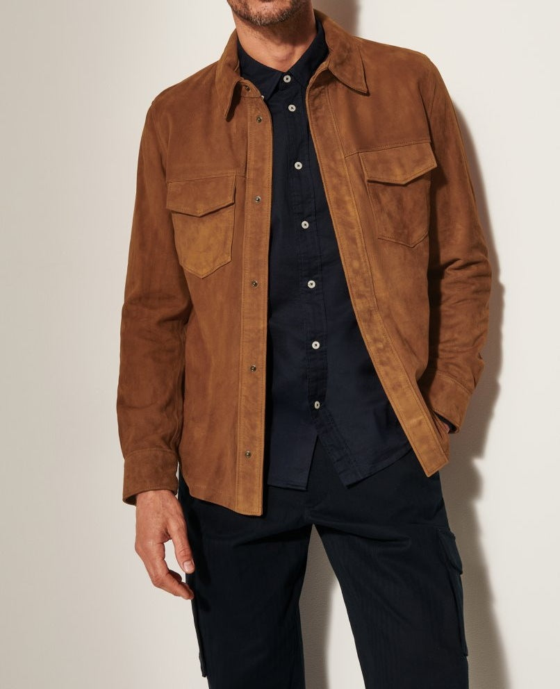 Herren hochwertige Vegan lederjacke im klassischen Design Drune