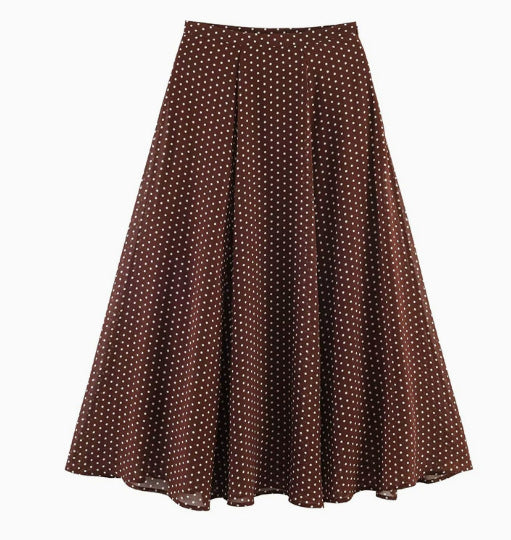 Damen 100+ oversized Pünktchenbluse mit Fledermausärmeln, Stehkragen und elastischem Saum Drune